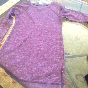 Purple Banana Republic Knit Lg Sleeved Tunic/Dress